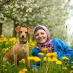 team, woman, dog, human, pet, portrait, animal, a dog-human team, teamwork, together