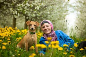 team, woman, dog, human, pet, portrait, animal, a dog-human team, teamwork, together